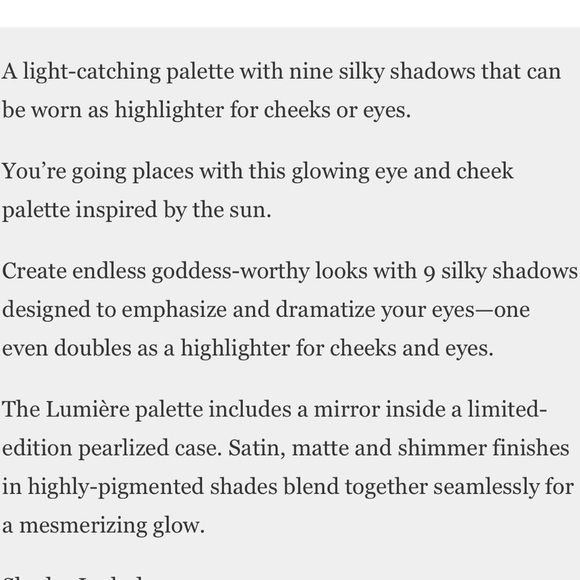 NEW FULL SIZE ESTÉE LAUDER BRONZE GODDESS LUMIERE PALETTE FOR EYES AND CHEEKS - Picture 4 of 11